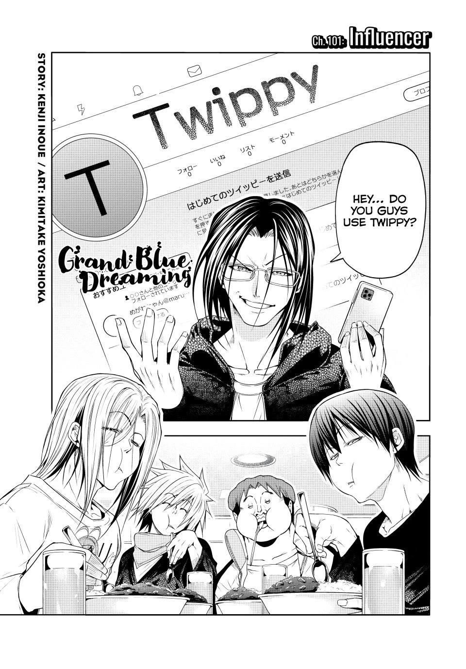 Grand Blue Dreaming Manga Chapter 101 page 1 - Influencer