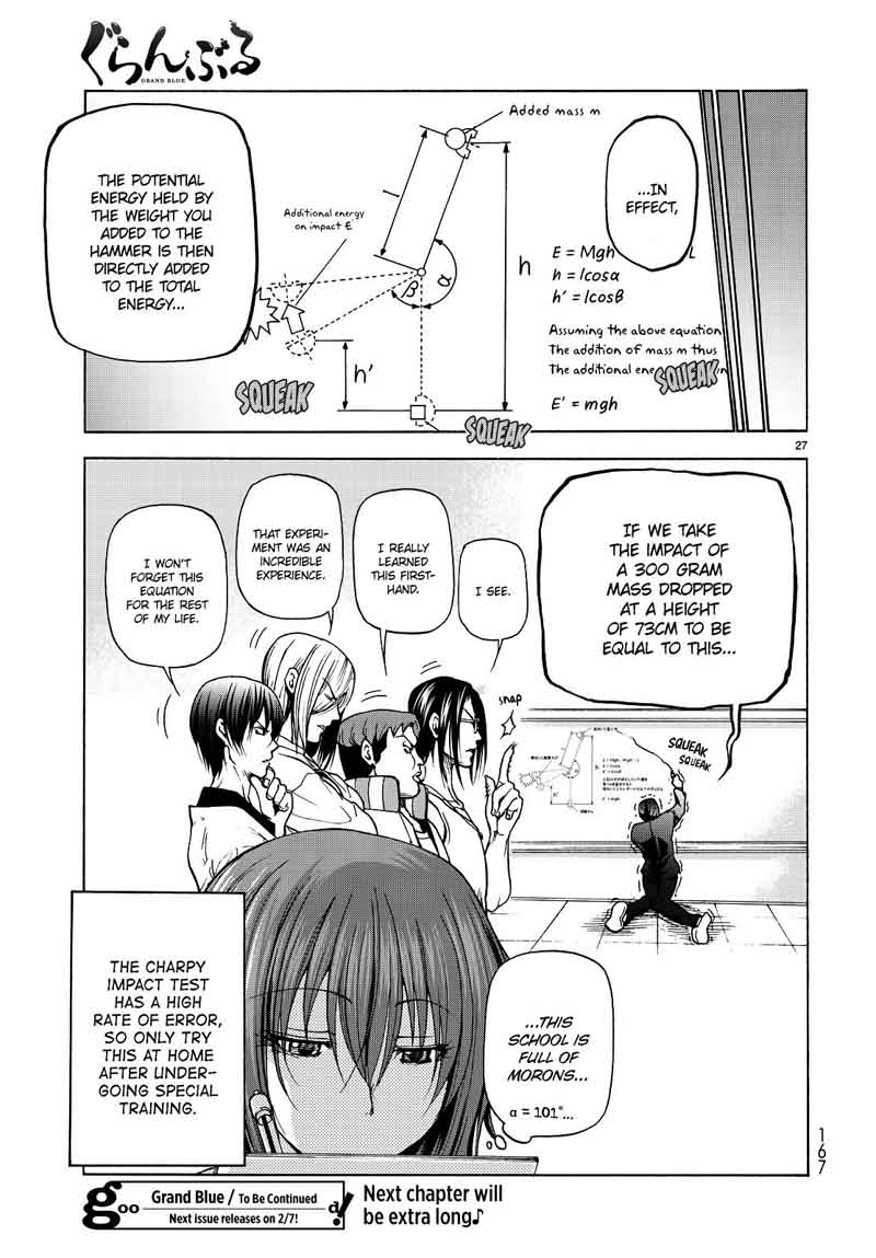 Grand Blue Dreaming Manga Chapter 32 page 27 - The Charpy Impact Test