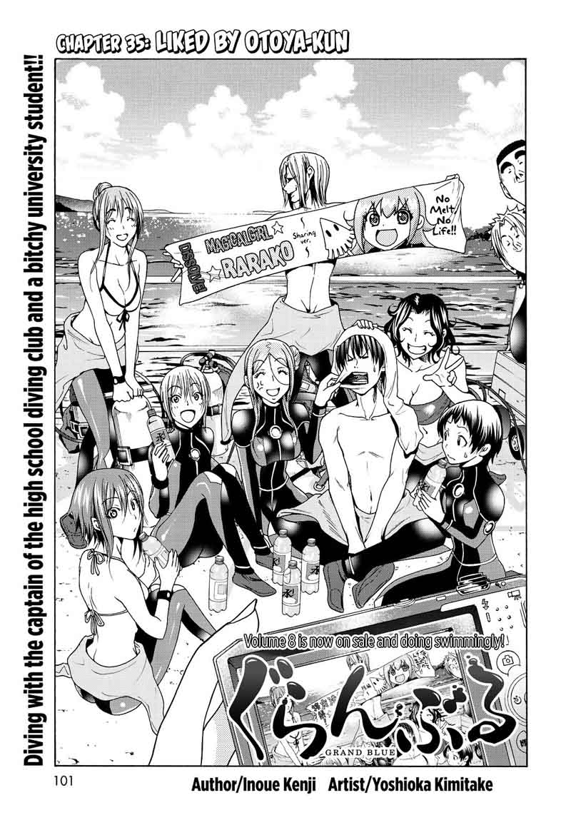 Grand Blue Dreaming Manga Chapter 35 page 3 - Liked by Otoya-kun