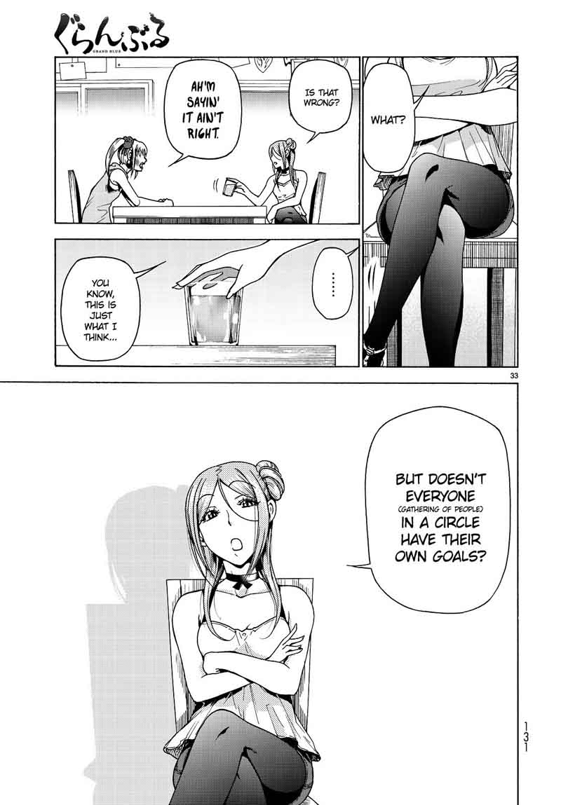 Grand Blue Dreaming Manga Chapter 35 page 33 - Liked by Otoya-kun