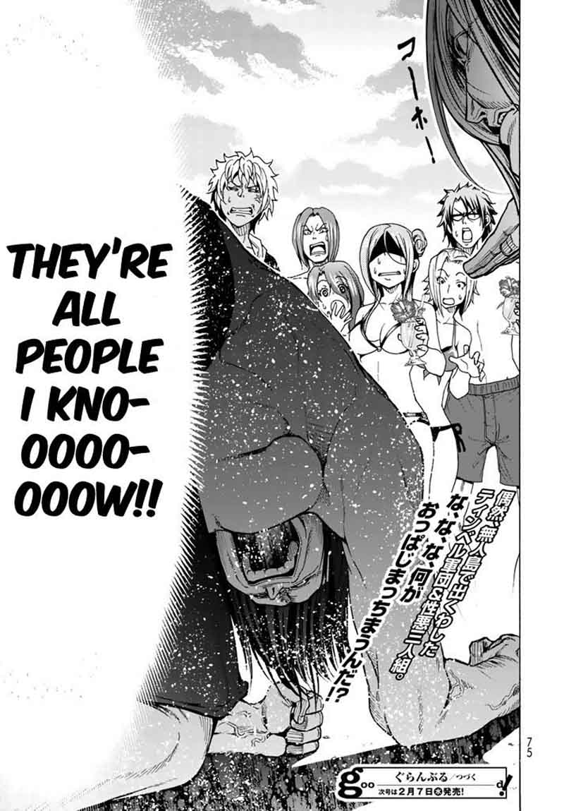 Grand Blue Dreaming Manga Chapter 41 page 75 - Let's Go to the Uninhabited Island!