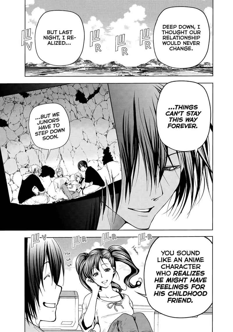 Grand Blue Dreaming Manga Chapter 43 page 35 - Let's Survive on the Uninhabited Island!