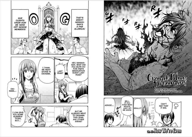 Grand Blue Dreaming Manga Chapter 45 page 3 - Now We're Even