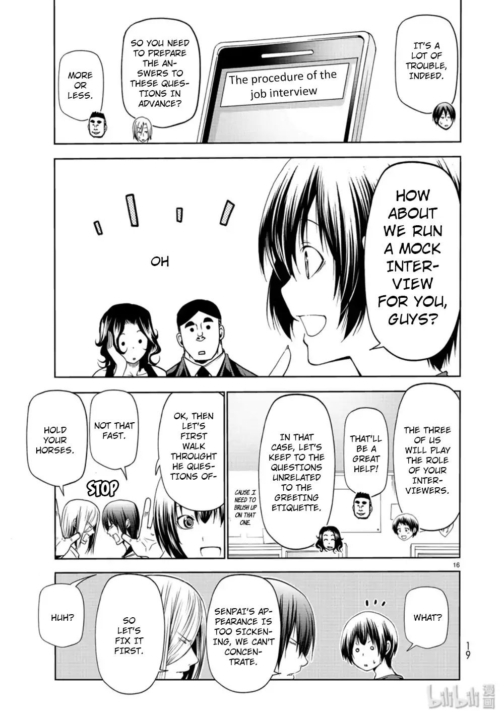 Grand Blue Dreaming Manga Chapter 58 page 16 - Back to School