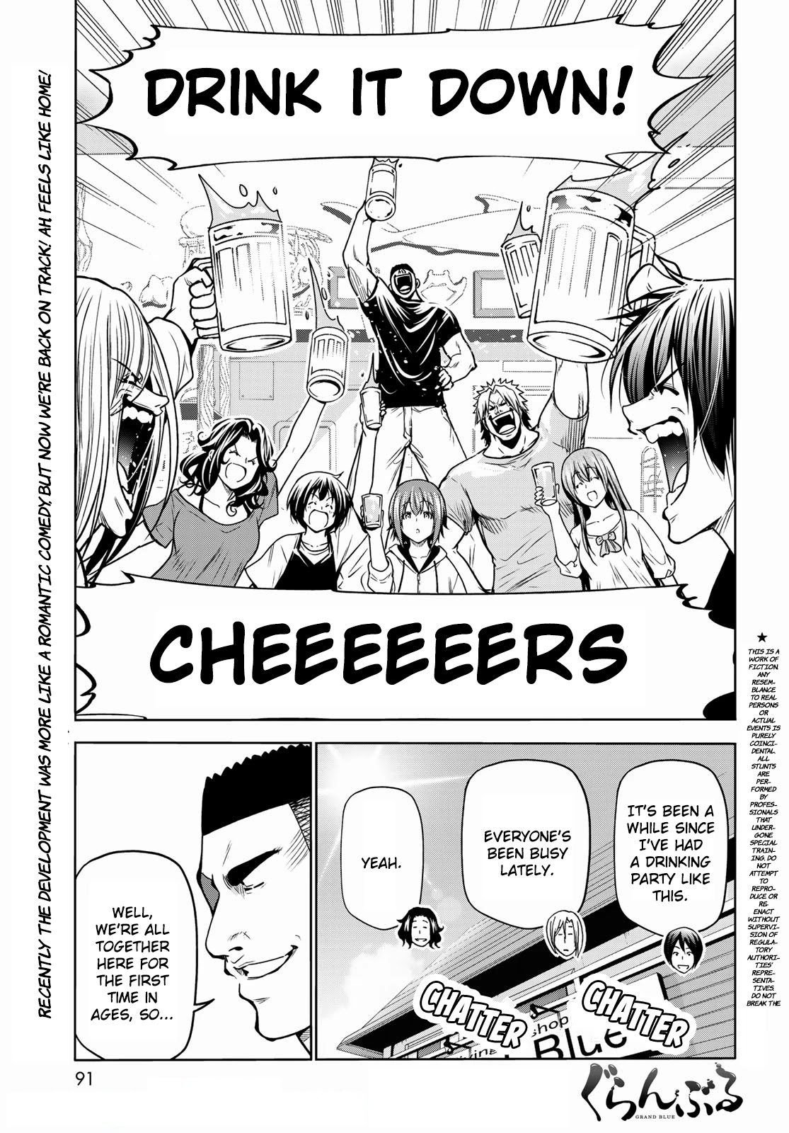 Grand Blue Dreaming Manga Chapter 70 page 1 - Death Game