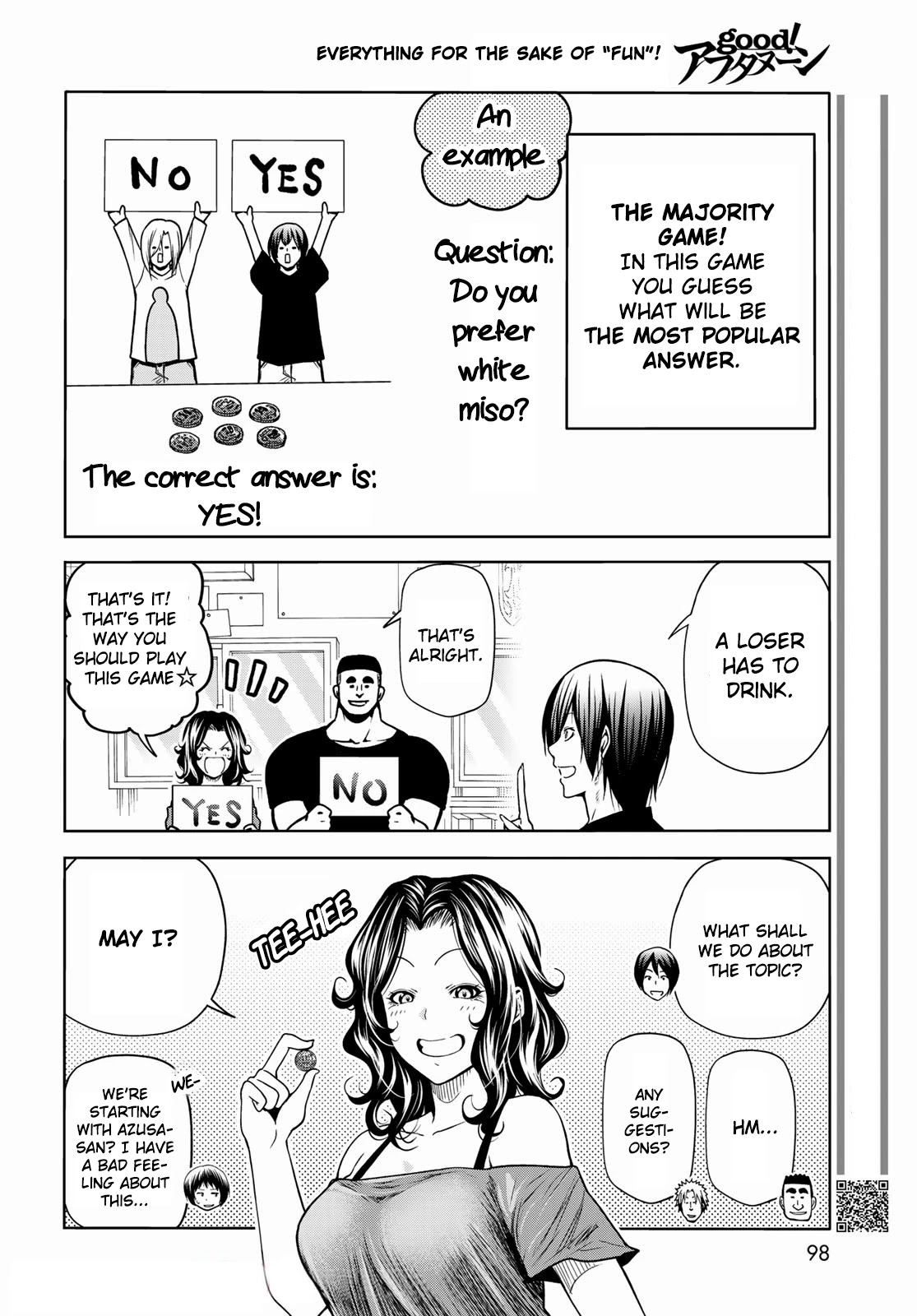 Grand Blue Dreaming Manga Chapter 70 page 8 - Death Game