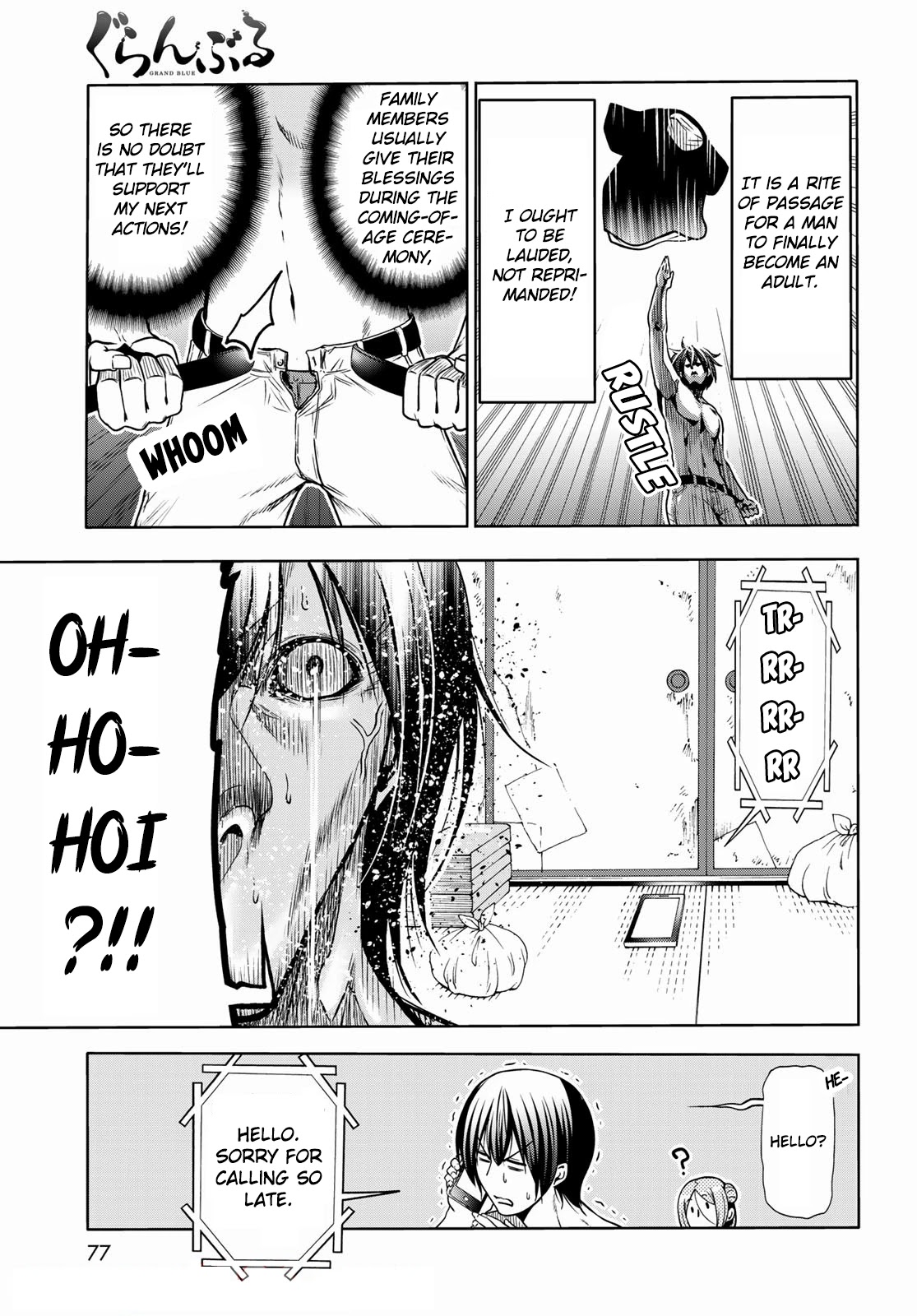 Grand Blue Dreaming Manga Chapter 71 page 21 - Bedtime Calisthenics