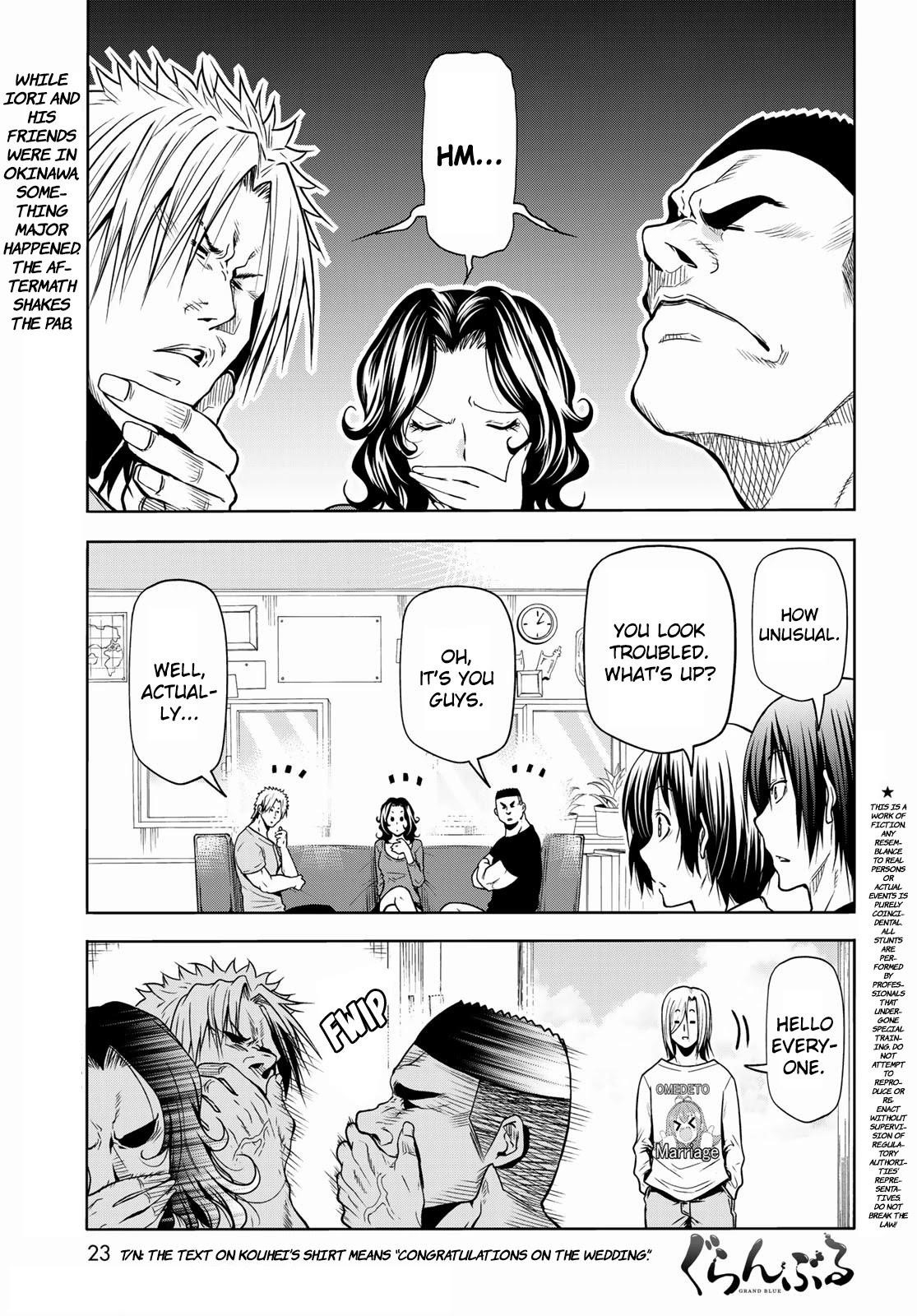 Grand Blue Dreaming Manga Chapter 72 page 1 - Sorrow - Round Two