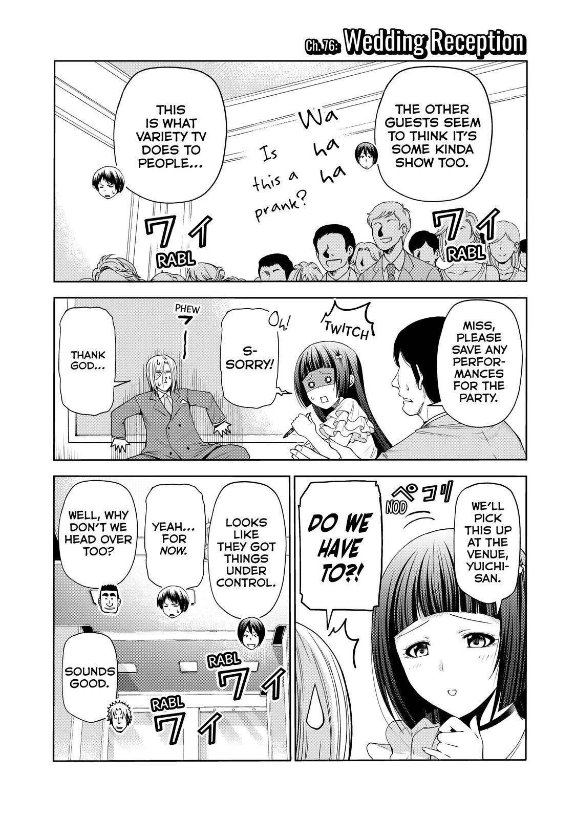 Grand Blue Dreaming Manga Chapter 76 page 3 - Wedding Reception