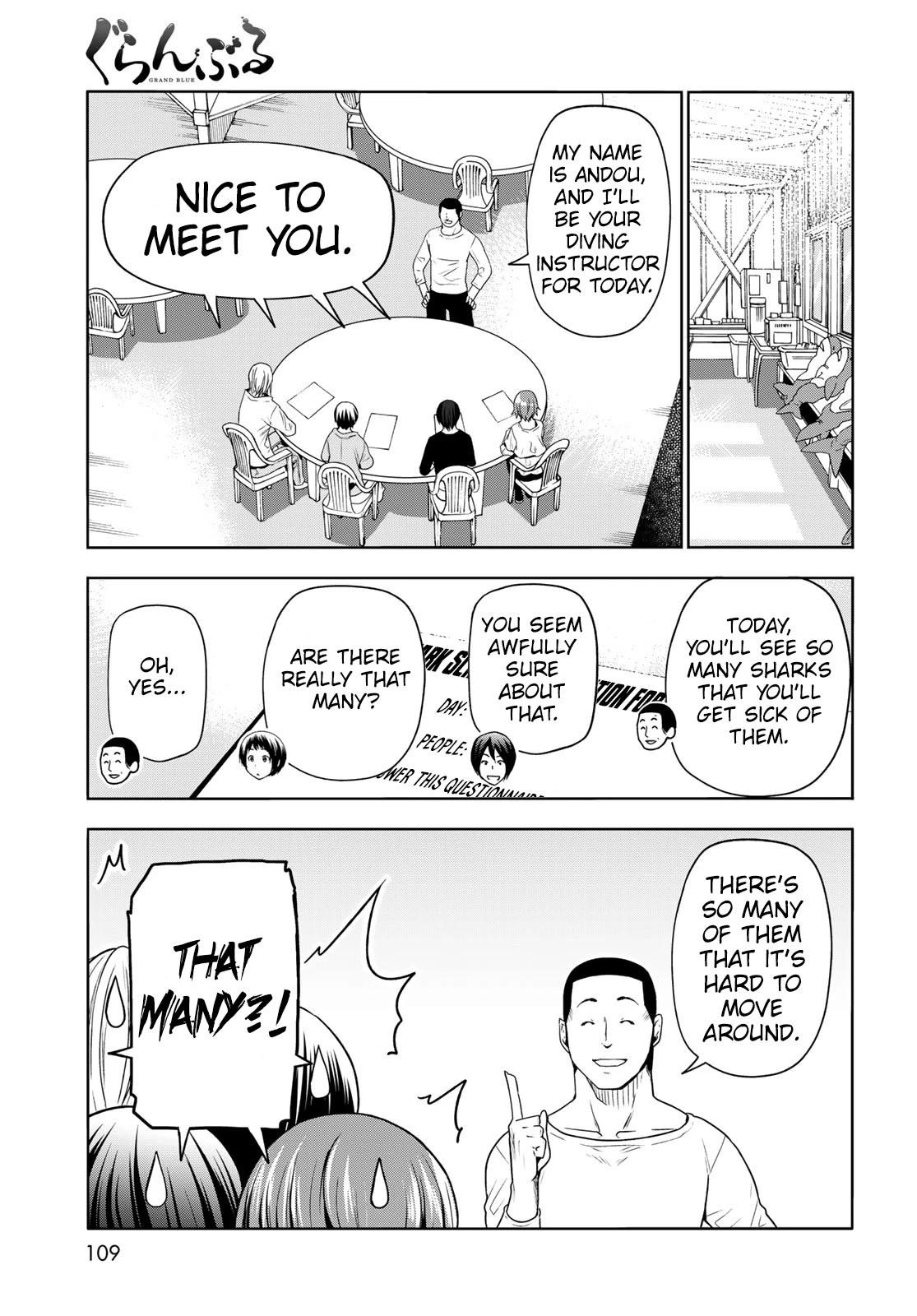 Grand Blue Dreaming Manga Chapter 81 page 17 - Shark Scramble