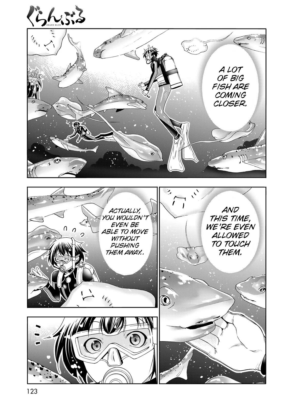 Grand Blue Dreaming Manga Chapter 81 page 30 - Shark Scramble