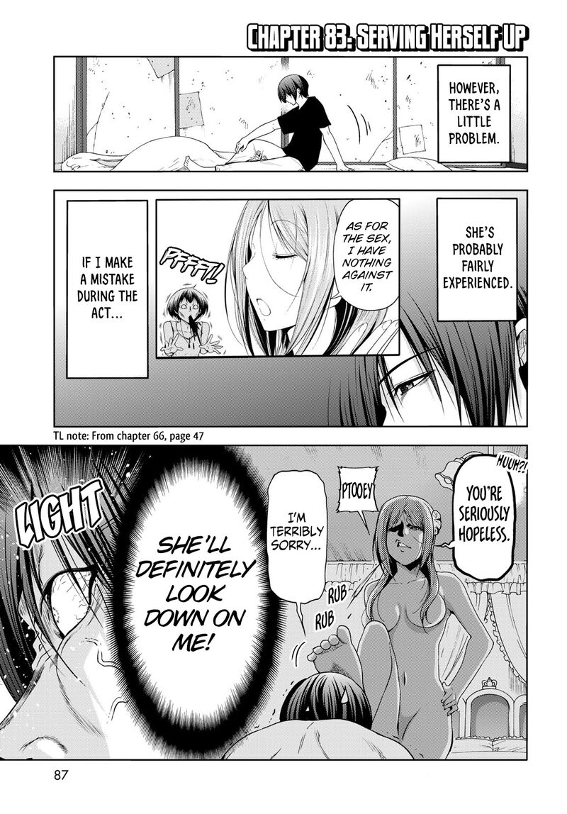 Grand Blue Dreaming Manga Chapter 83 page 3 - Serving Herself Up