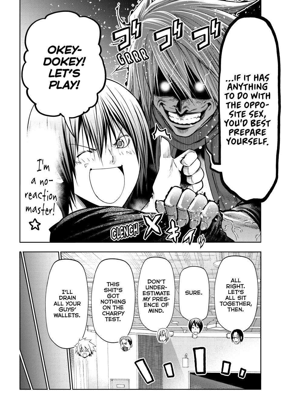 Grand Blue Dreaming Manga Chapter 86 page 11 - No Reaction Game