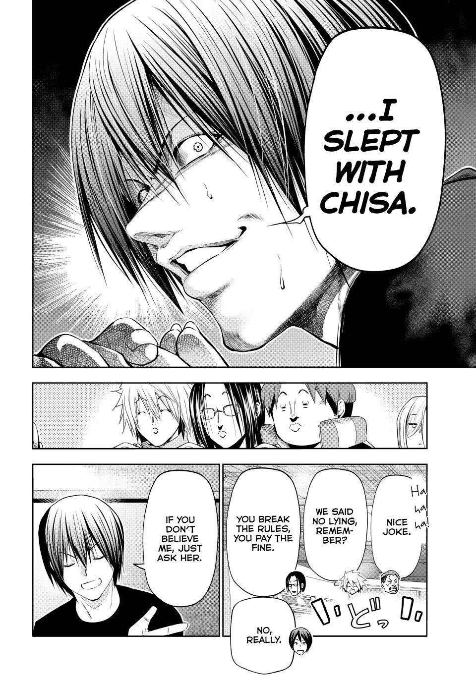 Grand Blue Dreaming Manga Chapter 86 page 27 - No Reaction Game