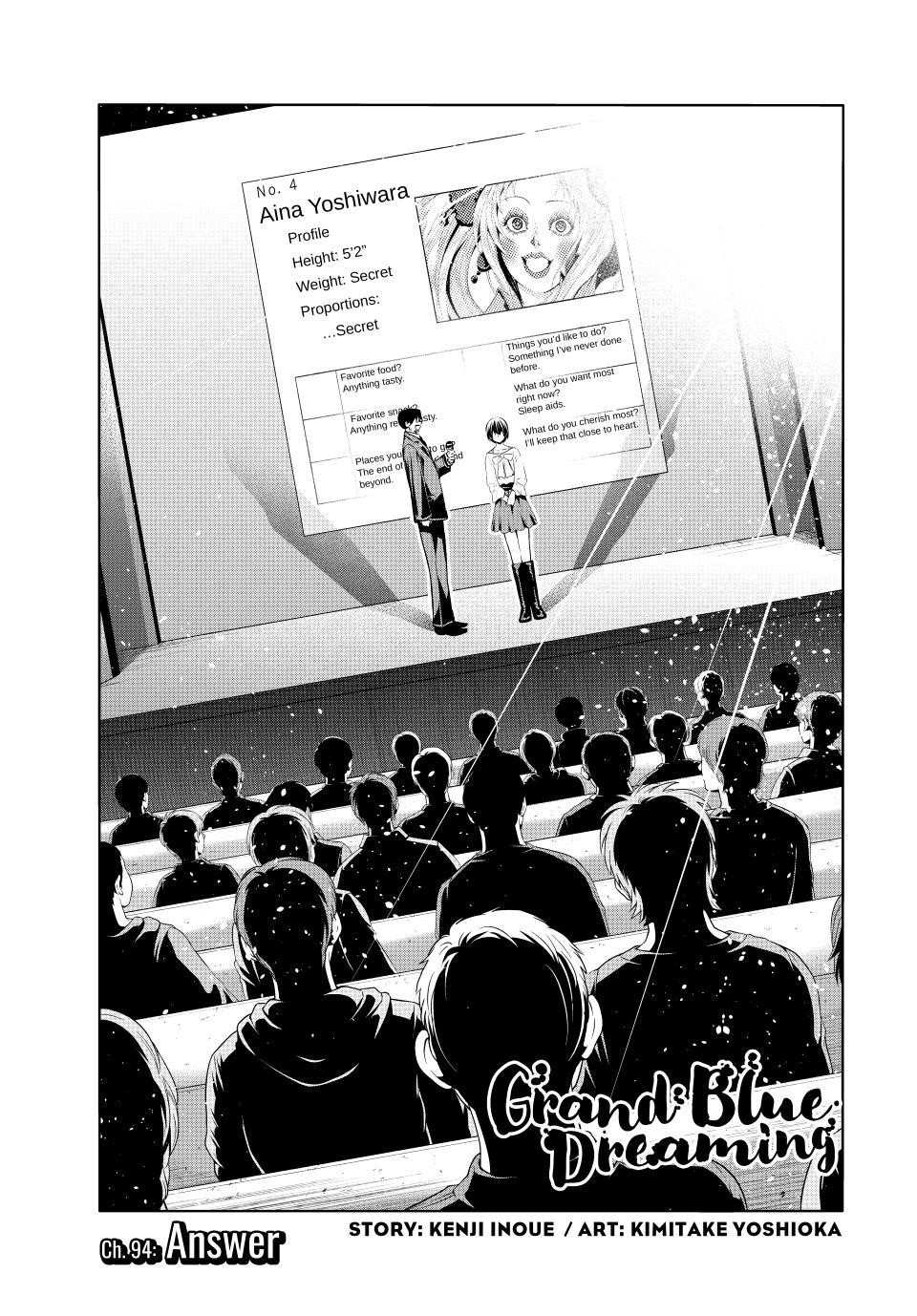 Grand Blue Dreaming Manga Chapter 94 page 1 - Answer