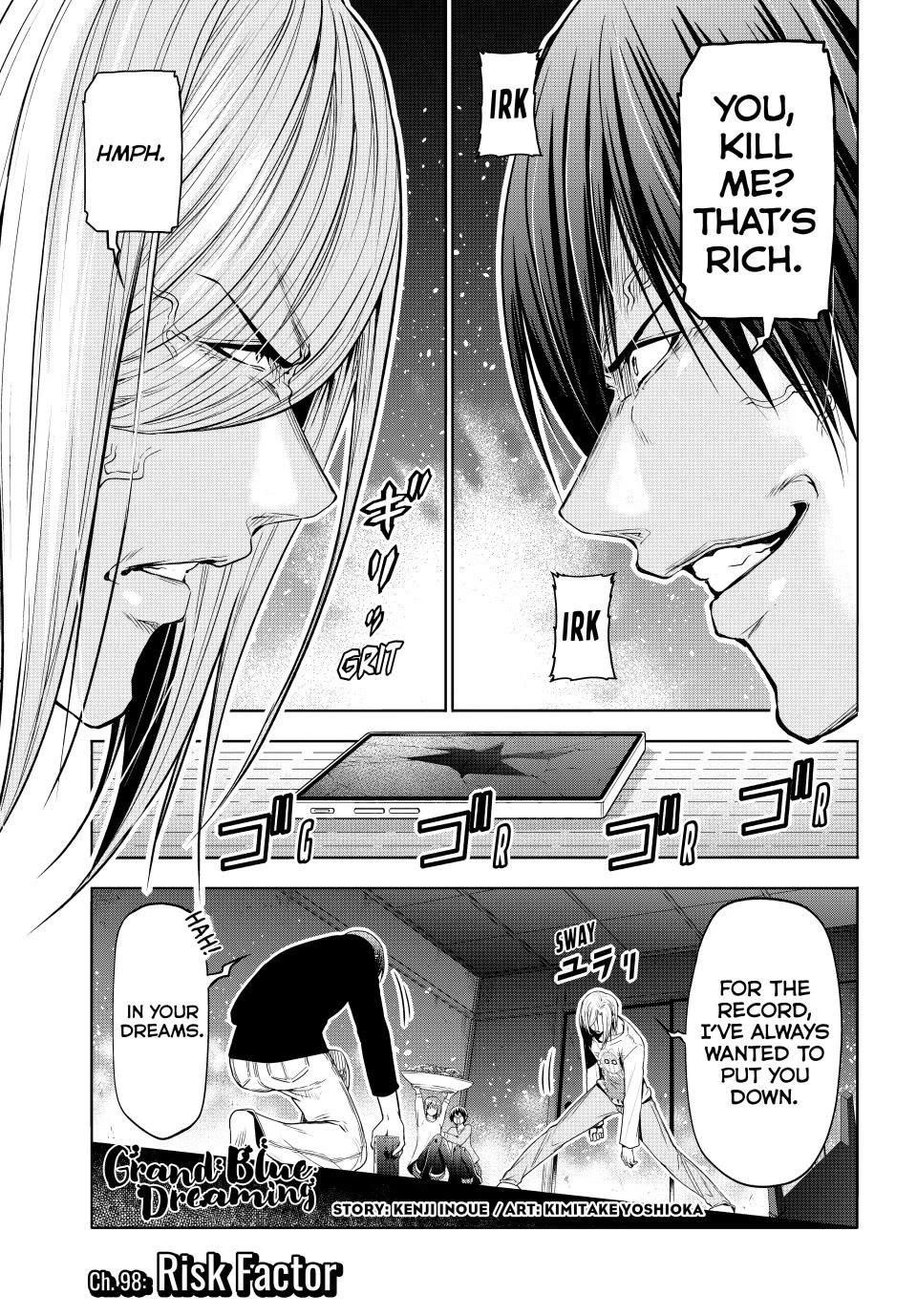 Grand Blue Dreaming Manga Chapter 98 page 1 - Risk Factor