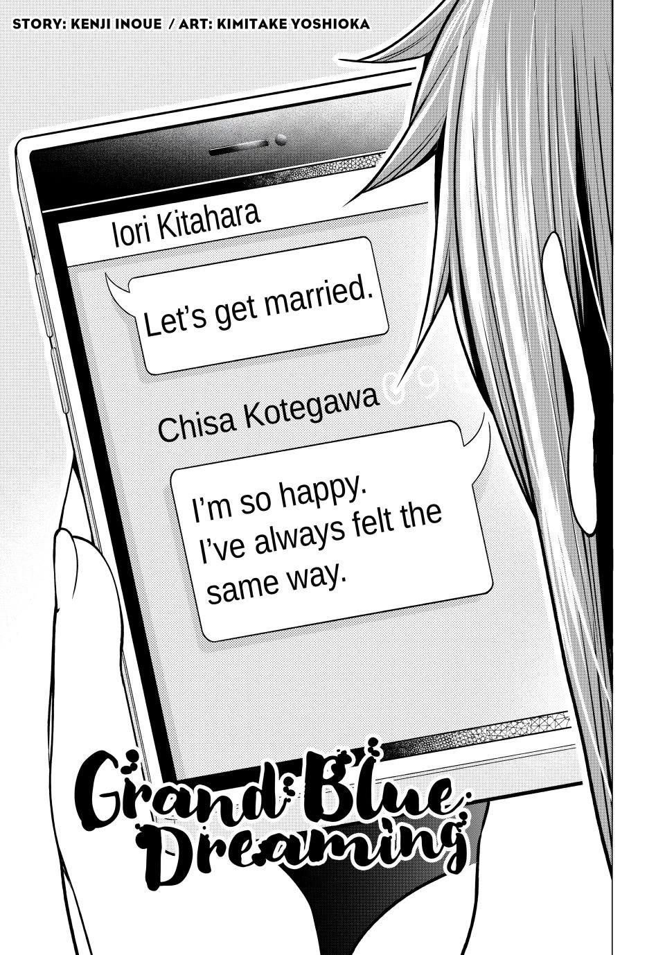 Grand Blue Dreaming Manga Chapter 99 page 5 - Proposal